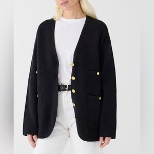 J. Crew Long V-Neck Sweater Blazer NWT